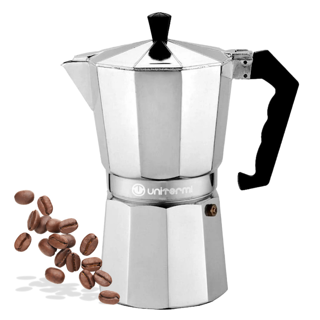 Cafeteira Moka Café Expresso Capuccino Cafeteira Italiana em Alumínio 9 Xícaras 450ML