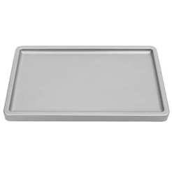 Bandeja Retangular 30x18cm Premium Prata - 01 unidade - Só Boleiras - Rizzo Embalagens
