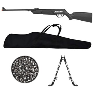 Carabina de Pressão New Jade Oxidada 5.5mm - CBC + Capa + Chumbo + Bipé em Oferta na Shopee