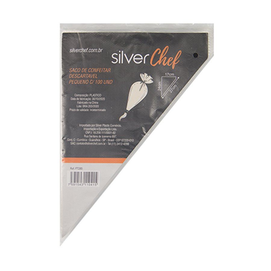 Saco De Confeitar Descartavel Pequeno - FT285 - 100 unidades - Rizzo - Home & Living