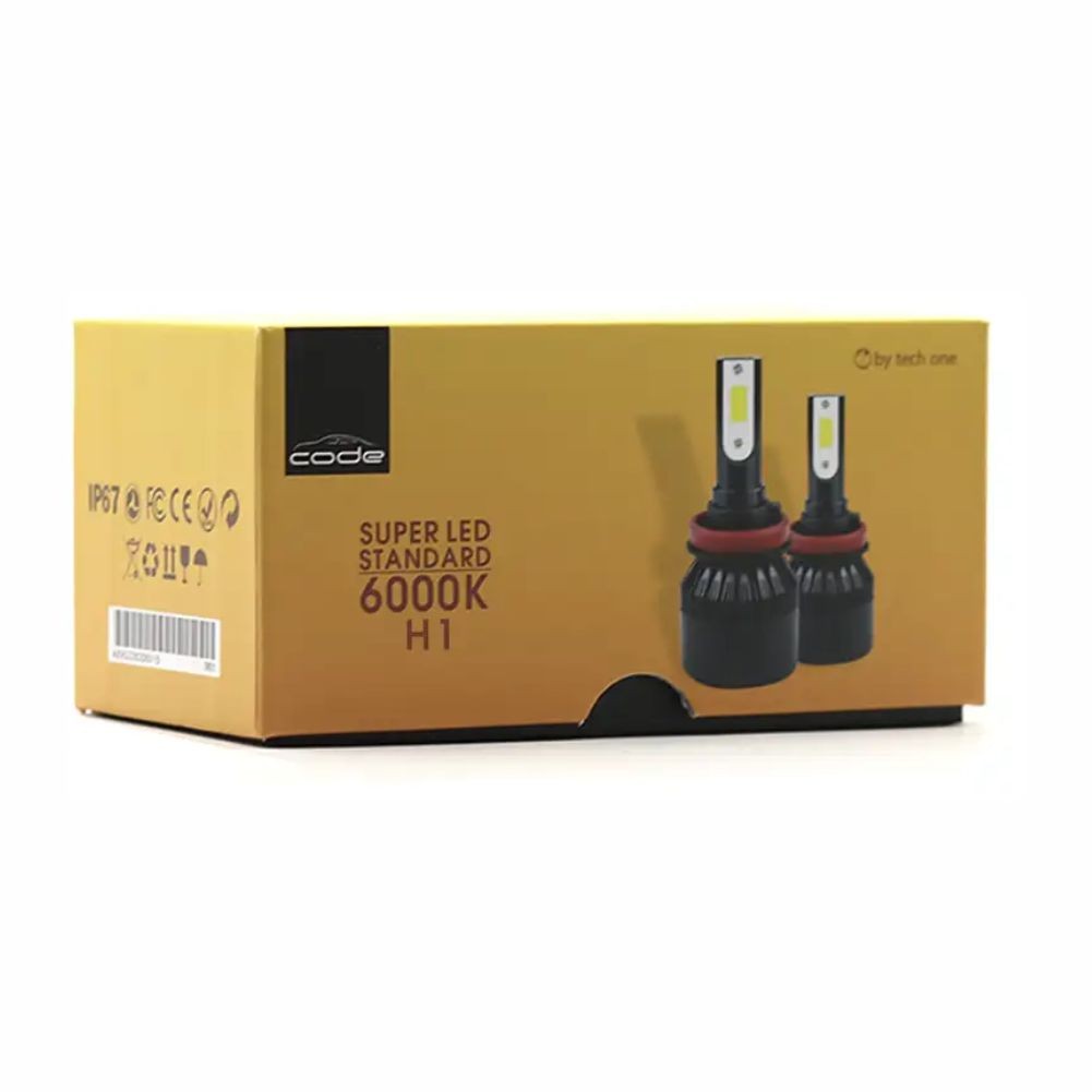 Kit Super Led Code By Tech One 6000k 12v H1 H3 H4 H7 H16 em Oferta na Shopee