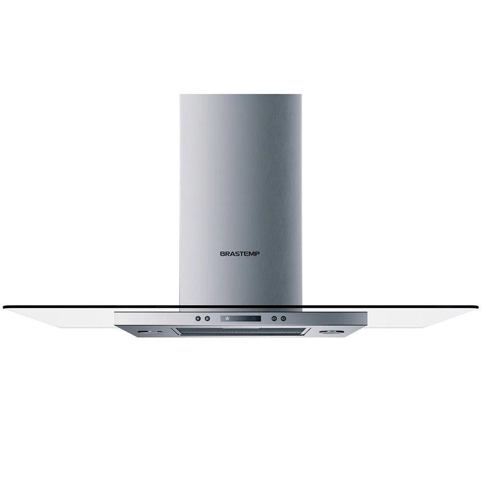 Coifa De Ilha Brastemp Com Vidro Com Timer Inox 220v