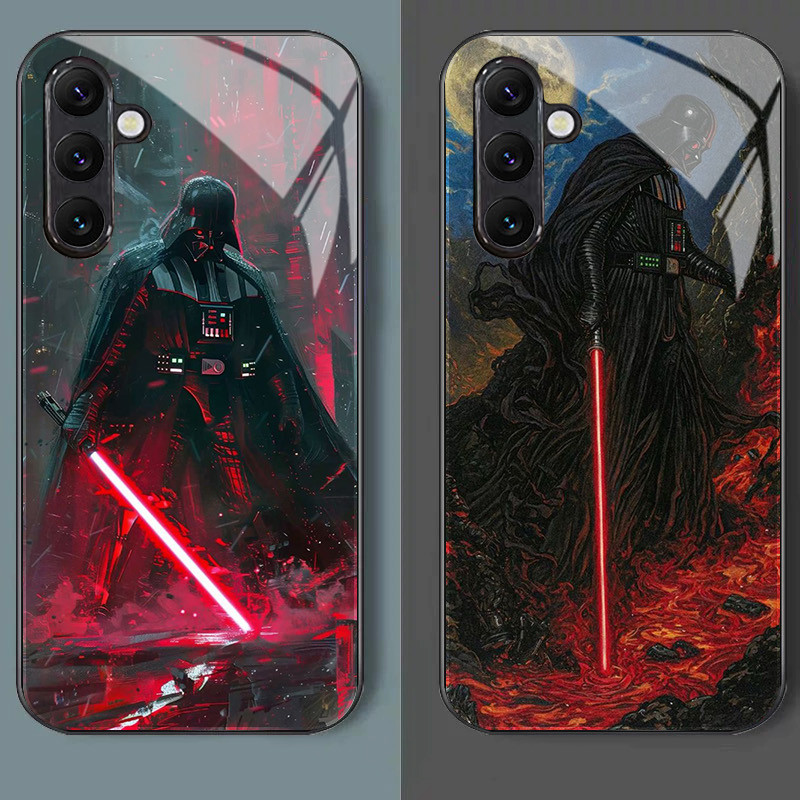 Darth Vader Star Wars 01 Capa De Telefone De Vidro Para Samsung Galaxy A55 A54 A35 A36 A14 A53 A15 A34 A25 A06 A05 A05S