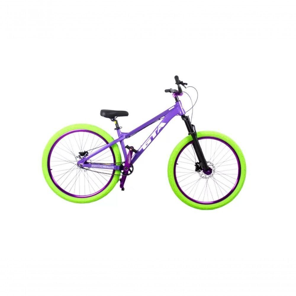 Bicicleta 26 Gta Gravity Cor Roxo Freeride Single Cubo K7 Barulhento Freio Hidráulico Gar…