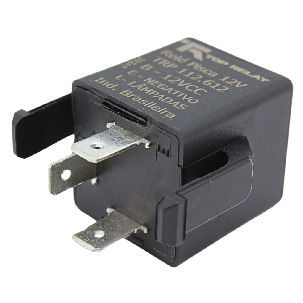 Relé Seta Pisca 12V 3 Terminais C/ Suporte Cerato 2004 2005 2006 2007 2008