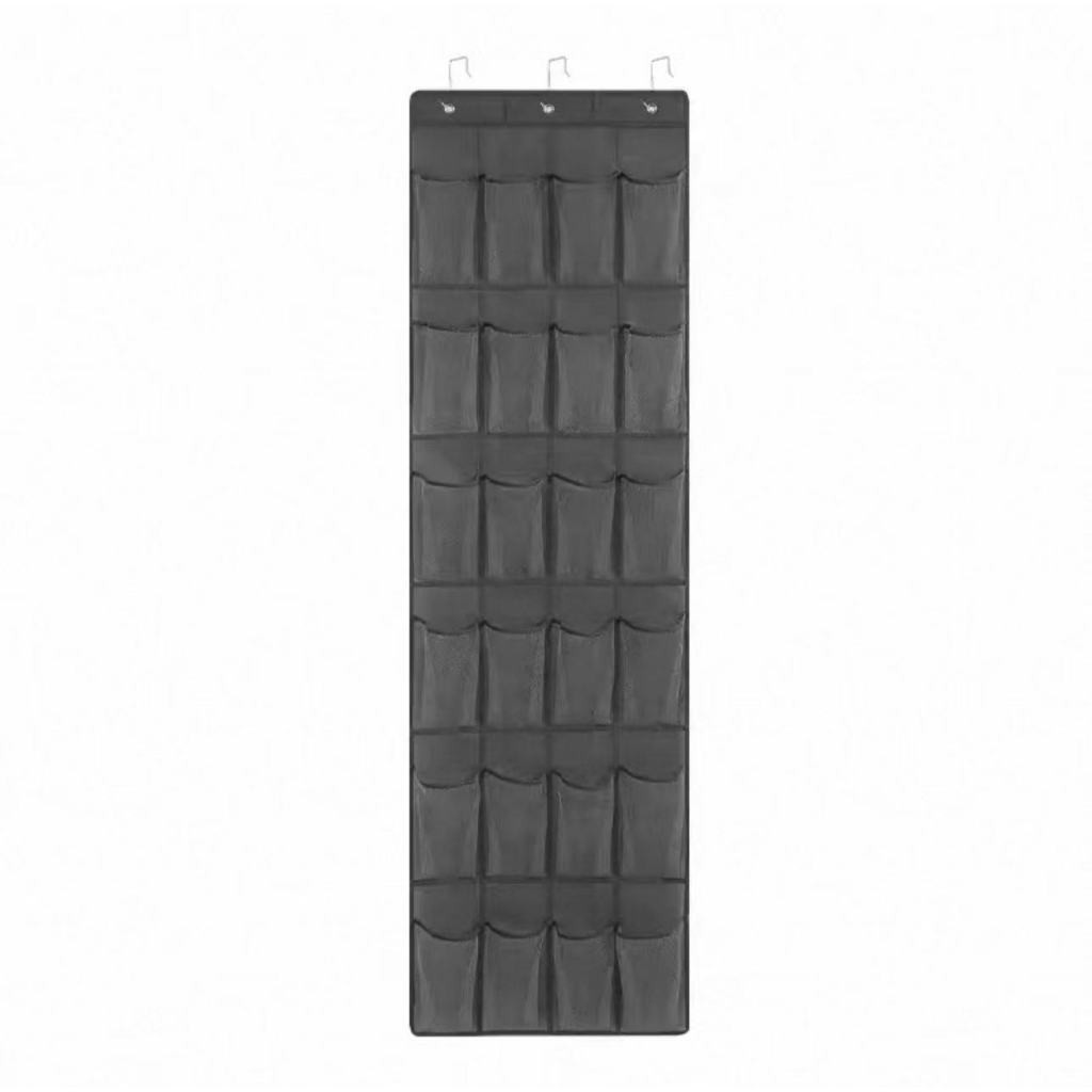 Multiplas 24 Divisórias Organizador Vertical Sapateira de Porta Multiuso Sapato Chinelo Suspenso