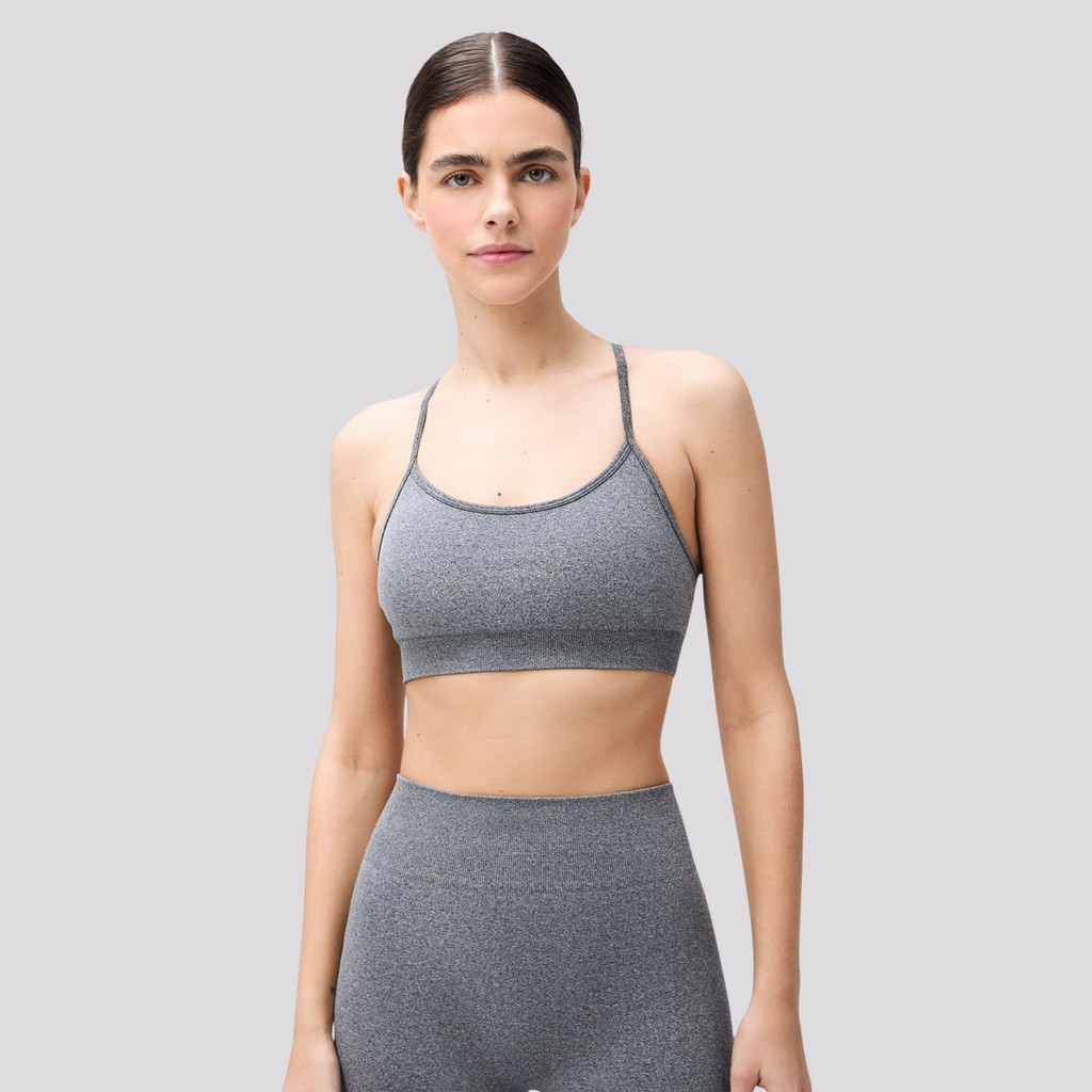 Top Hering Rajado Feminino Cinza em Oferta na Shopee