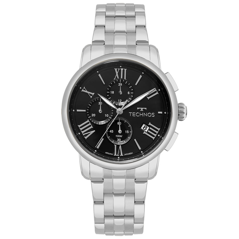 Relógio Technos Masculino Grandtech Prata - JS15ENW/1P