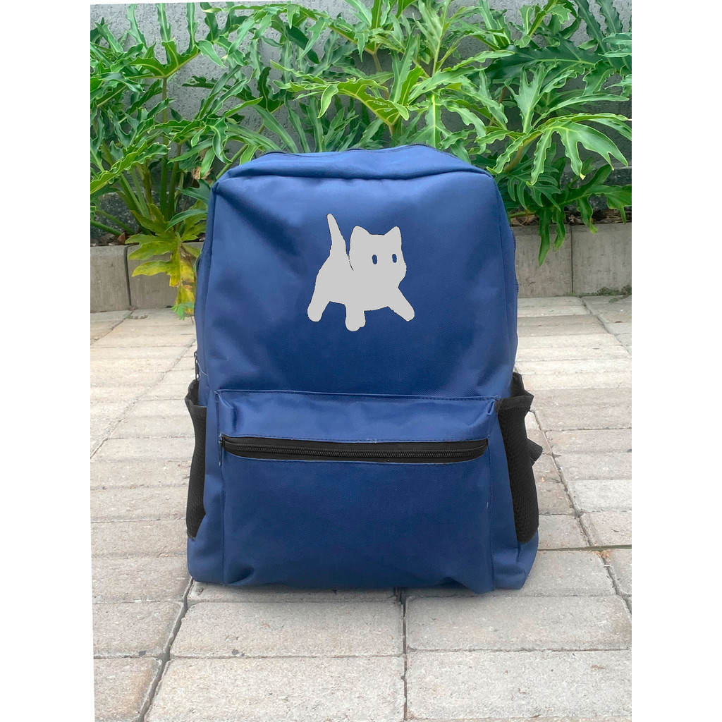 Mochila Nylon  - GATO SUSTO - Stilo Club Academia Trabalho Escolar Faculdade Viagem Masculino Feminino em Oferta na Shopee