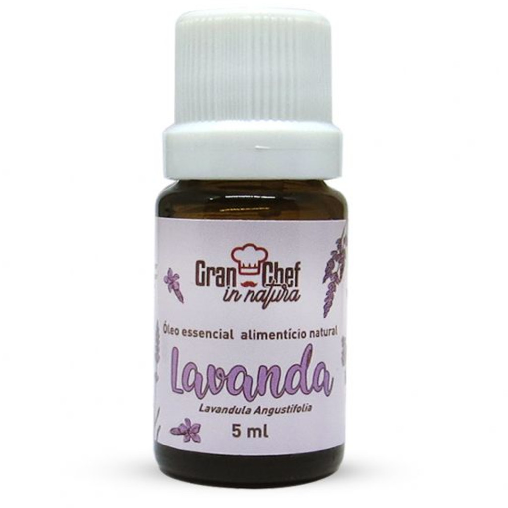 Óleo Essencial Alimentício Natural Lavanda 5ml GranChef em Oferta na Shopee