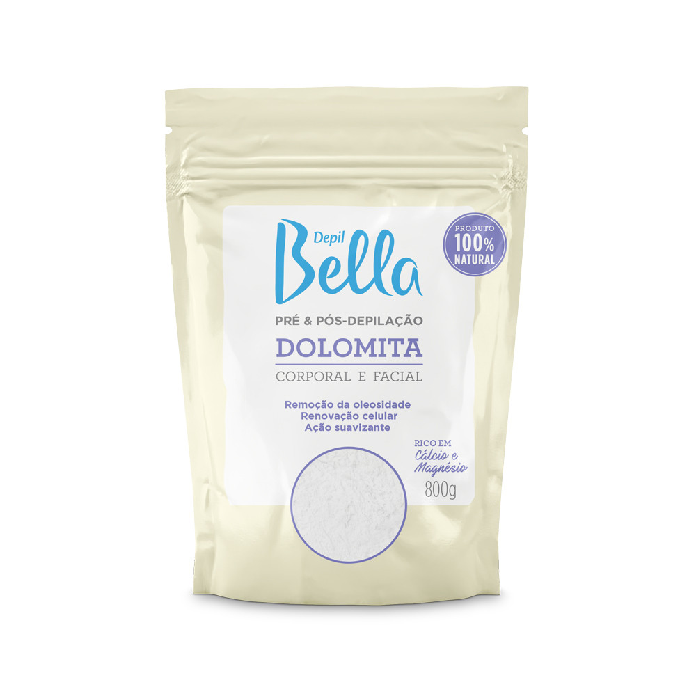 Dolomita Corporal e Facial Pré e Pós-Depilação 800g - Depil bella em Oferta na Shopee
