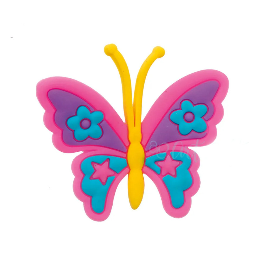 Aplique Borboleta Silicone - 3,5cm - 4 Un - Artegift - Rizzo