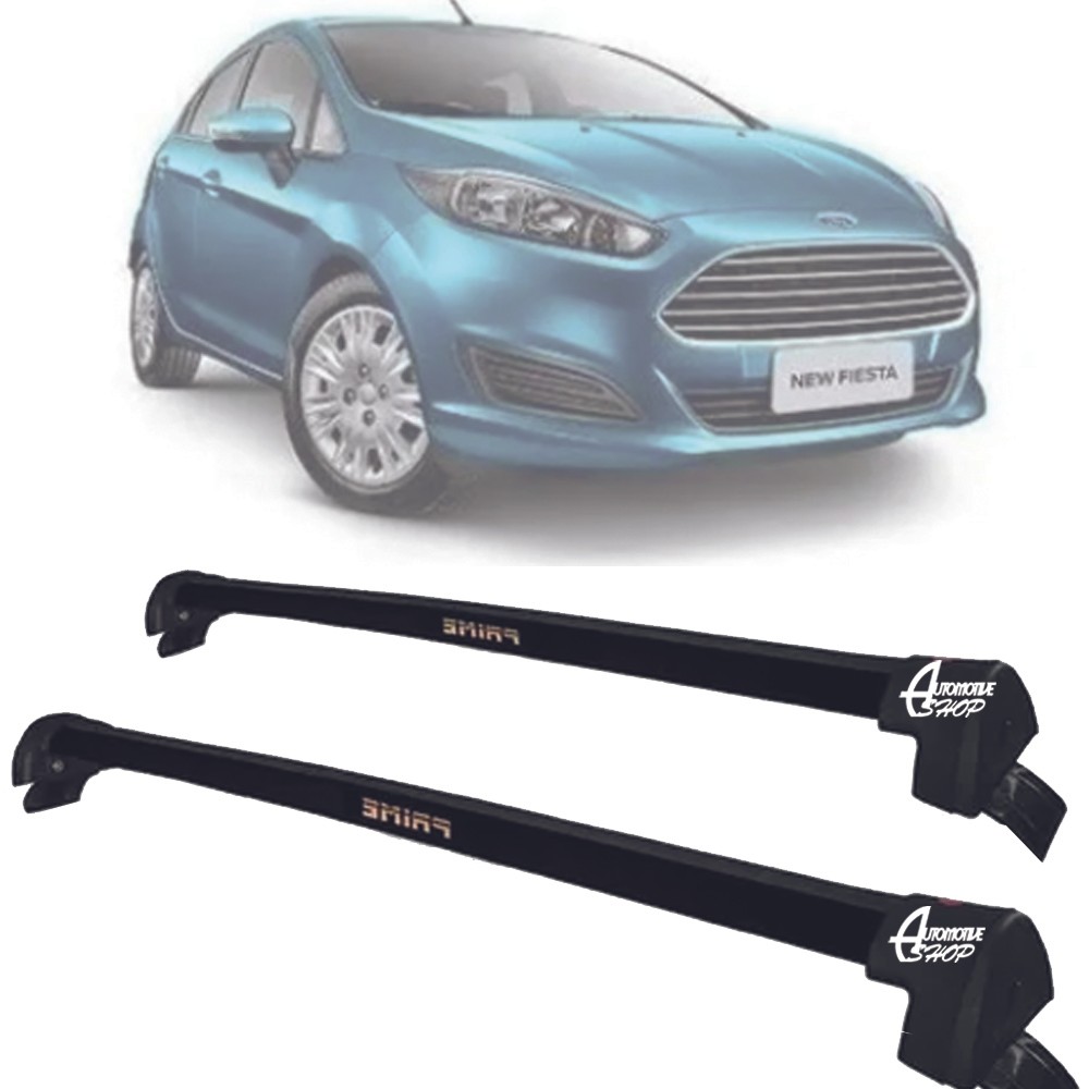 Rack Teto Aluminio Prime Ford New Fiesta 13-19 Preto PR159