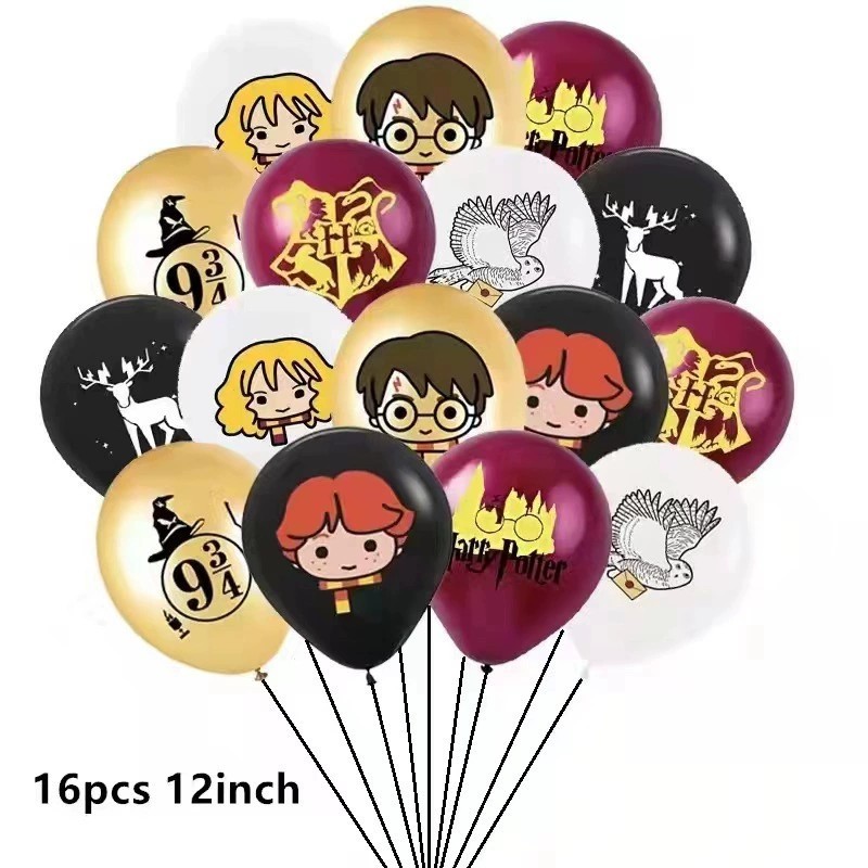 16 Pçs Balão De Festa Mágica Coruja Assistente Chapéu Látex Harry Potter De Aniversário Decoração em Oferta na Shopee