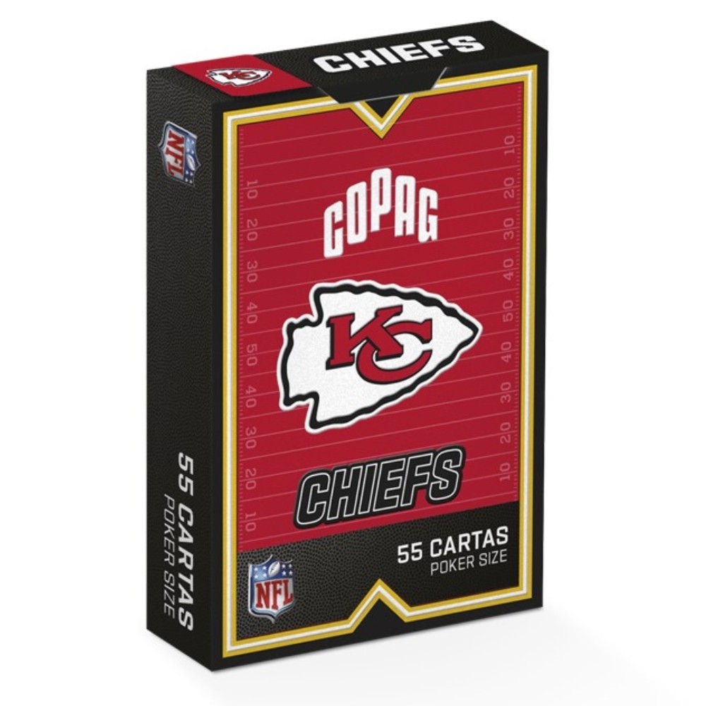 BARALHO NFL KANSAS CITY CHIEFS 55 CARTAS POKER SIZE COPAG FUTEBOL AMERICANO FOOTBALL TEMÁTICO FÃ EUA em Oferta na Shopee