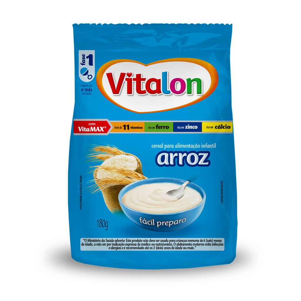 Mingau de Arroz Vitalon - Sachê 180g em Oferta na Shopee
