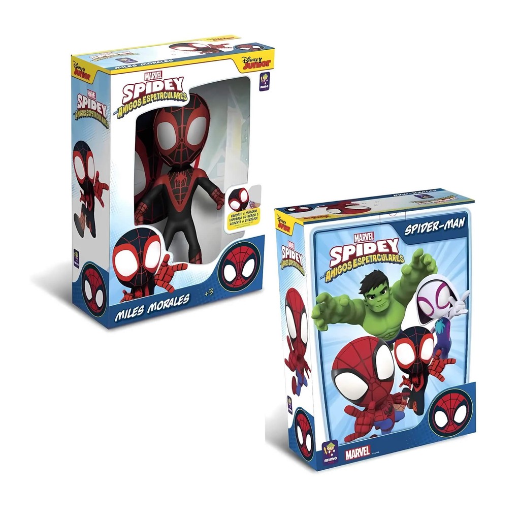 Brinquedo Infantil Boneco Miles Morales 45cm Marvel Amazing Friends Mimo Toys - 0446 em Oferta na Shopee