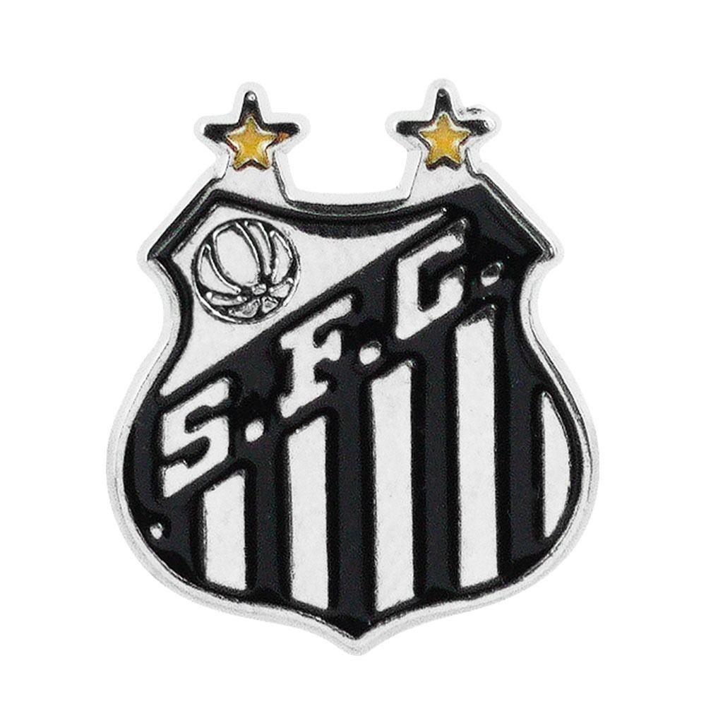 Broche Pin Botton Escudo Santos FC Oficial Licenciado – Metal 2.5x2cm