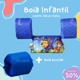 Boia Infantil Colete Salva-Vidas com Boia Auxiliar SeaKids Não Fura Dupla Trava Segurança Ajustável em Oferta na Shopee