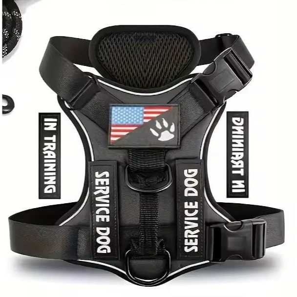 Peitoral Com Regulagem Refletivo Coleira Cachorro Porte Medio Grande Reforcado Confort Ajuste