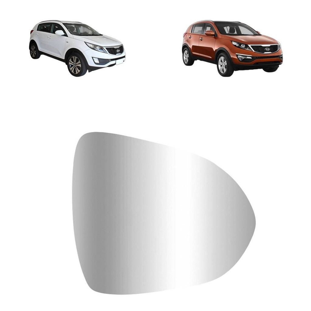 REFIL LENTE ESPELHO RETROVISOR KIA SPORTAGE 2013 A 2019 LADO DIREITO