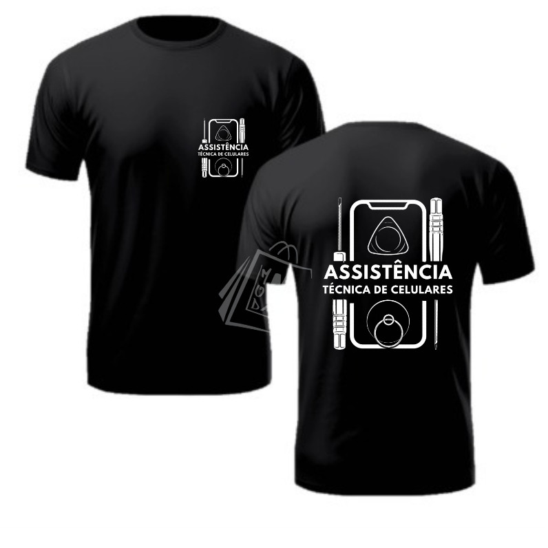 Camiseta Assistência Técnica Celular Eletrônicos Uniformes Eletrônicos 01