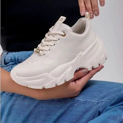 Tênis Chunky Feminino Ramarim Casual Confortável Estiloso Solado Alto