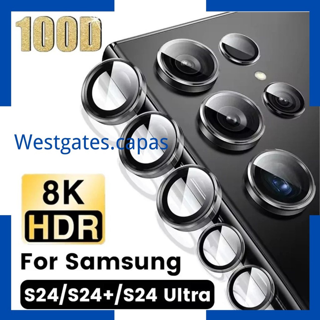 Pelicula Metal liso de vidro protetor de Lente Cãmera Para Samsung Galaxy A14 A15 A34 A55 A54 A16 S23 S24 FE S25 + ULTRA em Oferta na Shopee