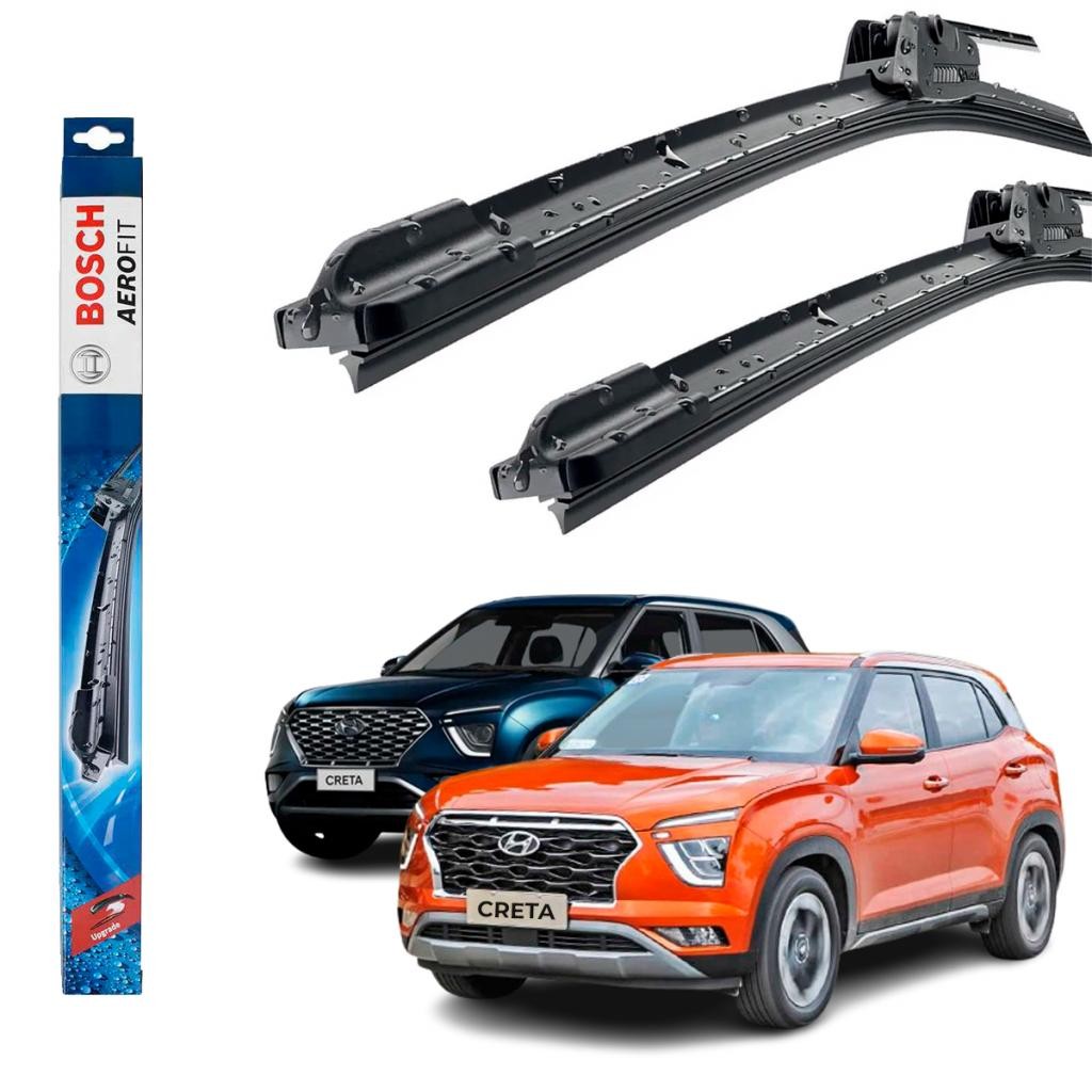 Kit Par Limpador Parabrisa Dianteiro Hyundai Creta 2021 2022 2023 Original Bosch Palheta Aerofit em Oferta na Shopee