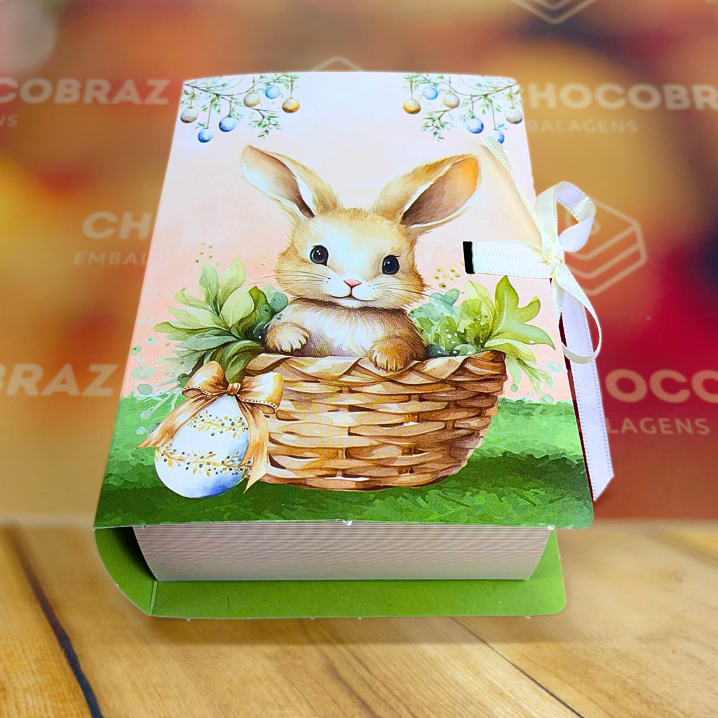 05 CAIXAS DEGUSTACAO LIVRO 2 X 50G - COELHINHO ENCANTADO 5409 (PASCOA IDEIA OUTLET)
