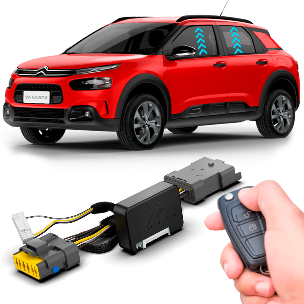 Peugeot 208 C4 Jumpy C4 Cactus Módulo Subida Fechamento Automatização Vidros Botão Travamento Veículo FT-AC-PC1 em Oferta na Shopee