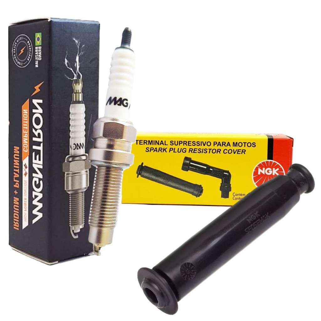 Vela Iridium + Cachimbo Xre 300 2016 A 2023 em Oferta na Shopee