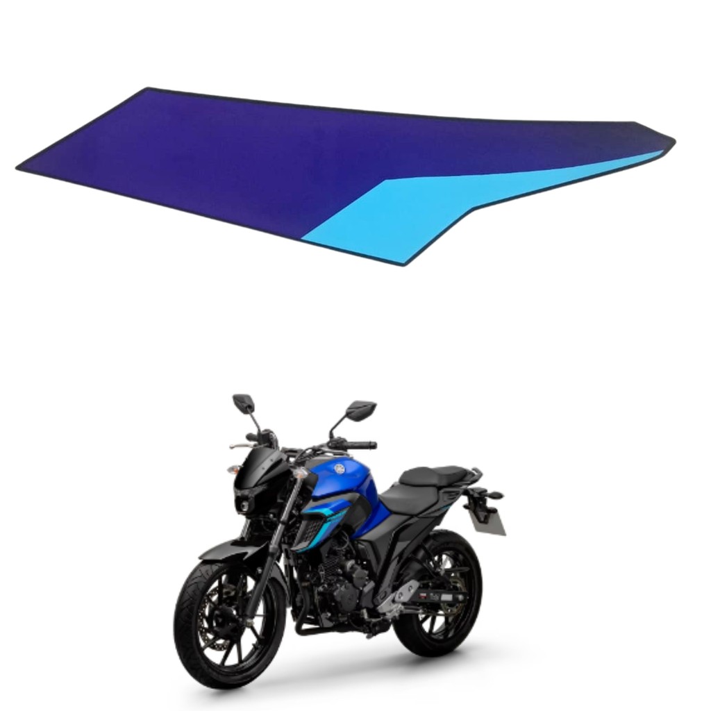 Adesivo Gráfico Aleta Aba Ar Direito Azul Fazer Fz25 2024