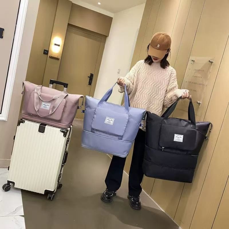 Mala Dobrável Multifuncional De Viagem De Grande Capacidade Três Camadas Organizador Portátil De Roupas VIP