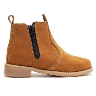 Bota Botina Infantil Country Couro Legitimo Bordada Ziper Lançamento em Oferta na Shopee
