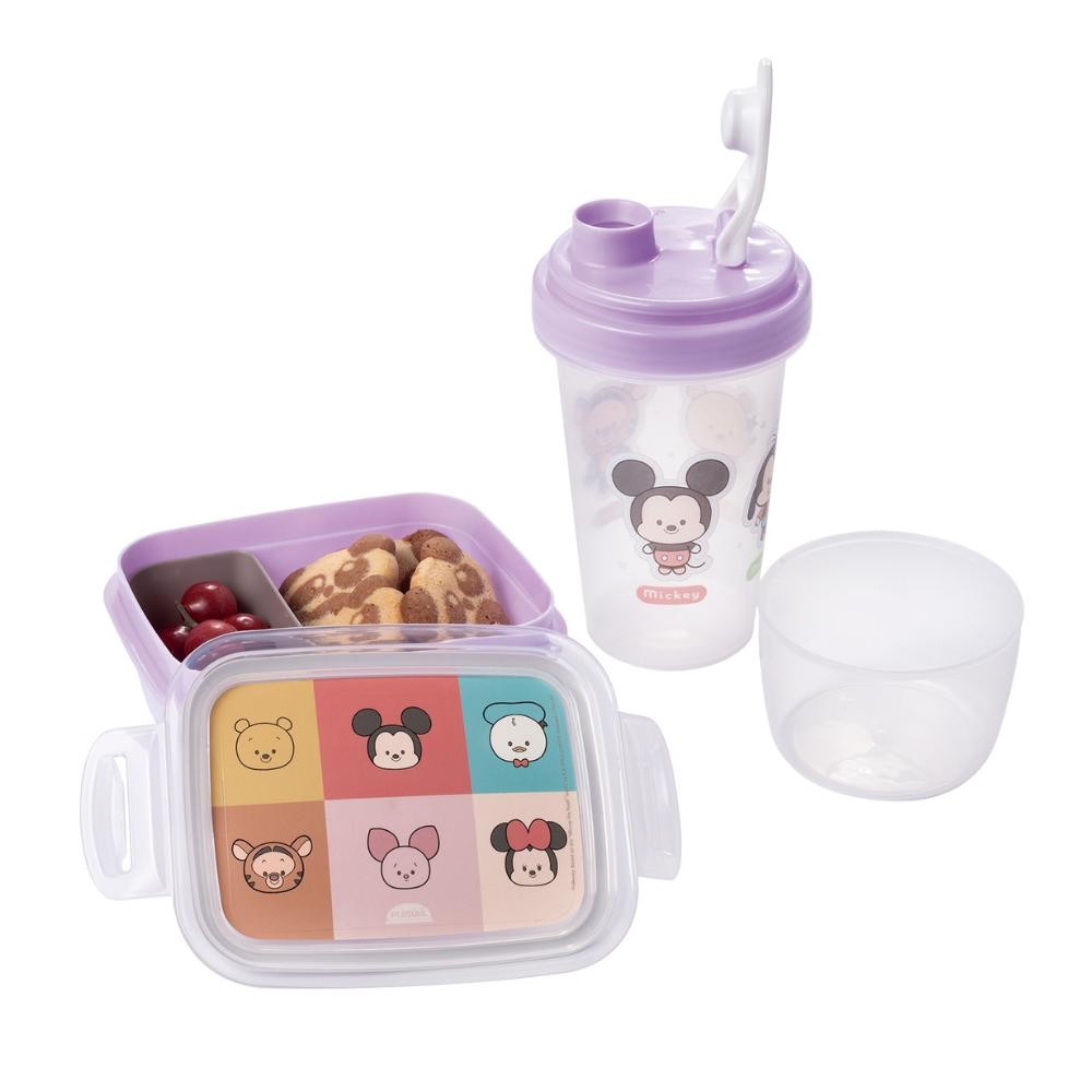 Kit para Lancheira Yululun 2 Peças 1 Pote Marmita 1 Garrafa Mini Shakeira Plasútil em Oferta na Shopee
