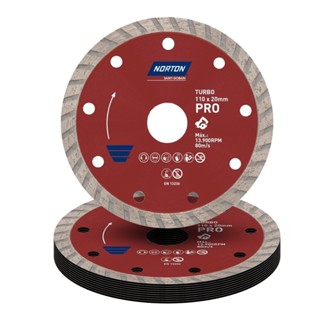 10 Discos de Corte Norton Diamantado Turbo Pro 110mmx20mm em Oferta na Shopee
