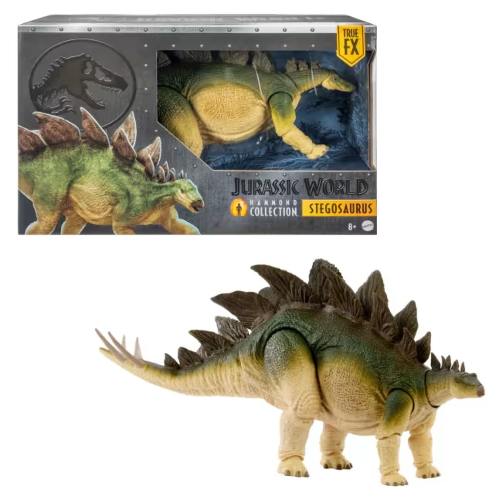 Dinossauro Stegosaurus Articulado Jurassic World - Mattel em Oferta na Shopee