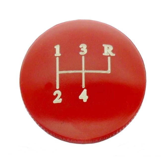 BOLA DE CÂMBIO 4 MARCHAS VERMELHA A10 C10 D10 F100 JEEP RURAL F75 MAVERICK DODGE