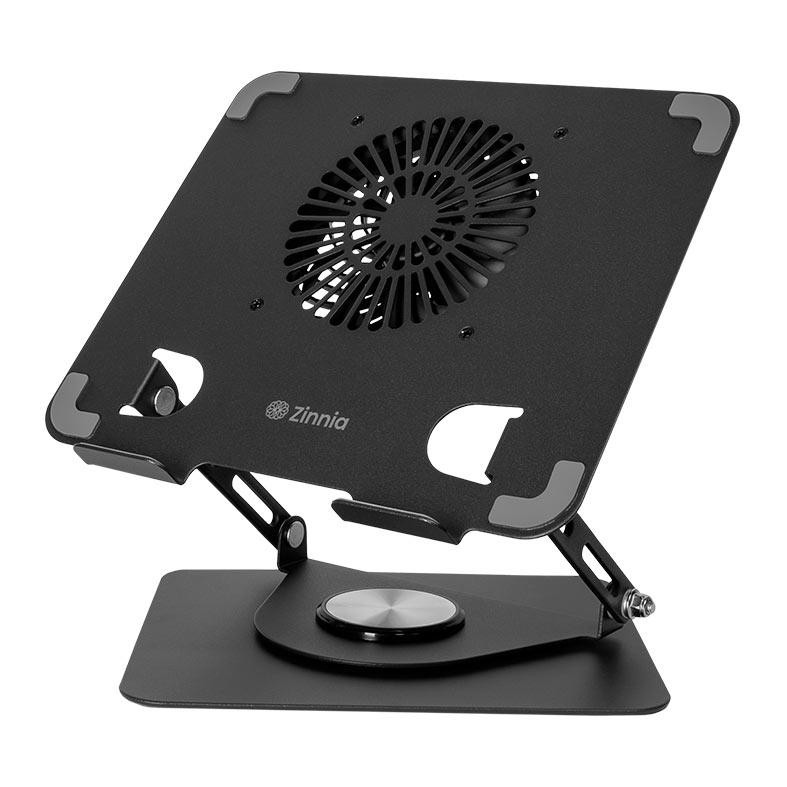 Base Para Notebook Zinnia Aria, Ate 17.3 Pol, Com Fan, Preto,  ZNO-ARI-AL01 - Computers & Accessories