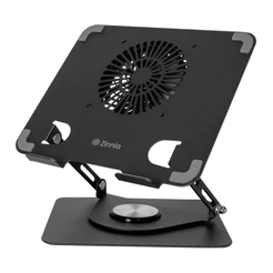 Suporte Base Refriferada Para Notebook Zinnia Aria, Ate 17.3 Pol, Com Fan, Preto, ZNO-ARI-AL01