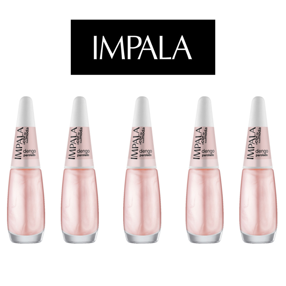 5 ESMALTES IMPALA A COR DA MODA PEROLADO DENGO
