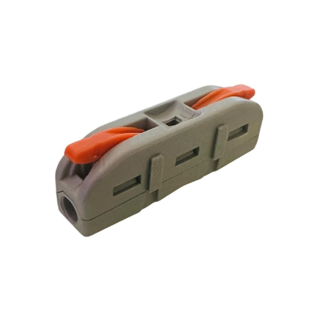 Kit 20 Conector Elétrico Emenda Rápida Pressão 1 via Modelo 221