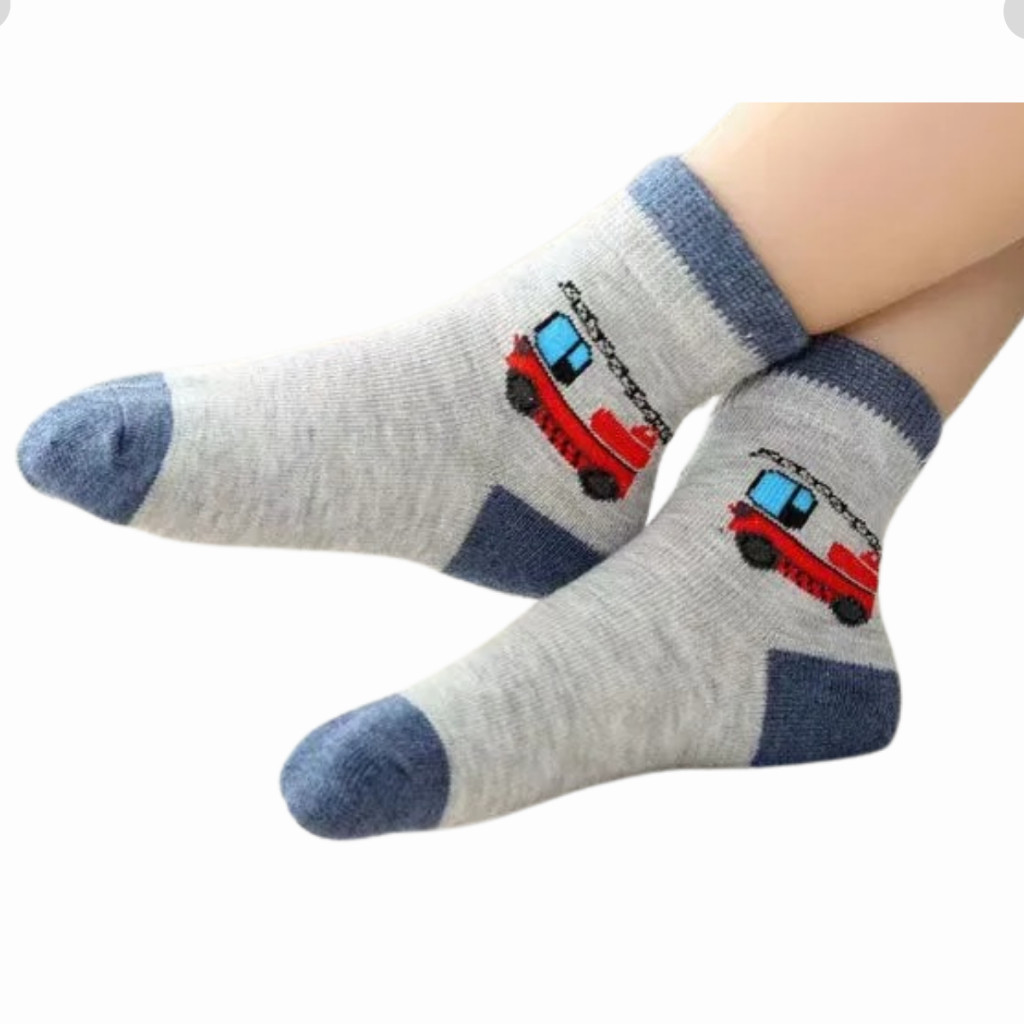 Kit Ate 12 Pares Meia Infantil Menino Feminino 75% Algodao de Criança 1 a 9 anos 6810