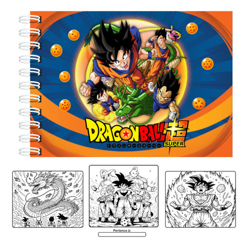 Livro De Colorir Dragonball Capa Dura 50 Páginas 180g A5 + Acetato em Oferta na Shopee