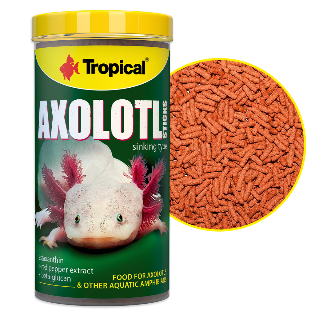 Ração para Axolote Tropical 135g Axolotl Anfíbio Aquário