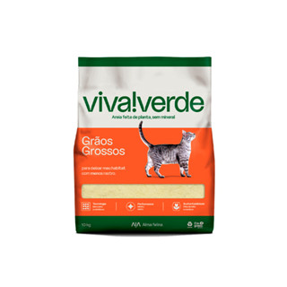 Areia Higienica Viva Verde Graos Grossos Gatos - 10Kg em Oferta na Shopee