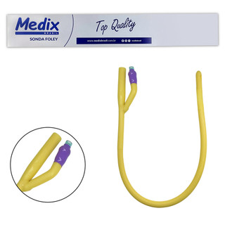 KIT 5 Sondas Foley 2 vias (15-30ML) em latex n22 facil acesso