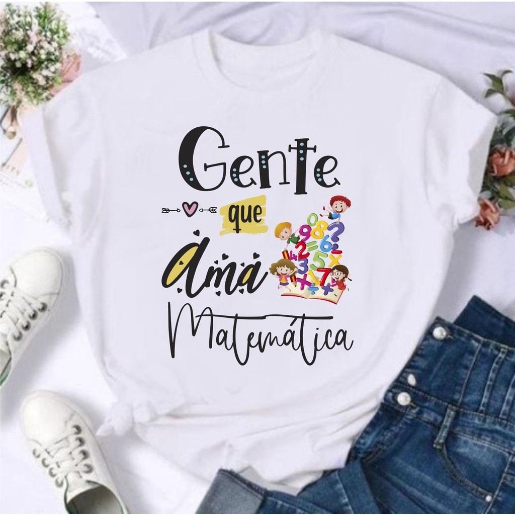 unissex unissex Camiseta  Feminina T-Shirt Profissões  Matemática em Oferta na Shopee