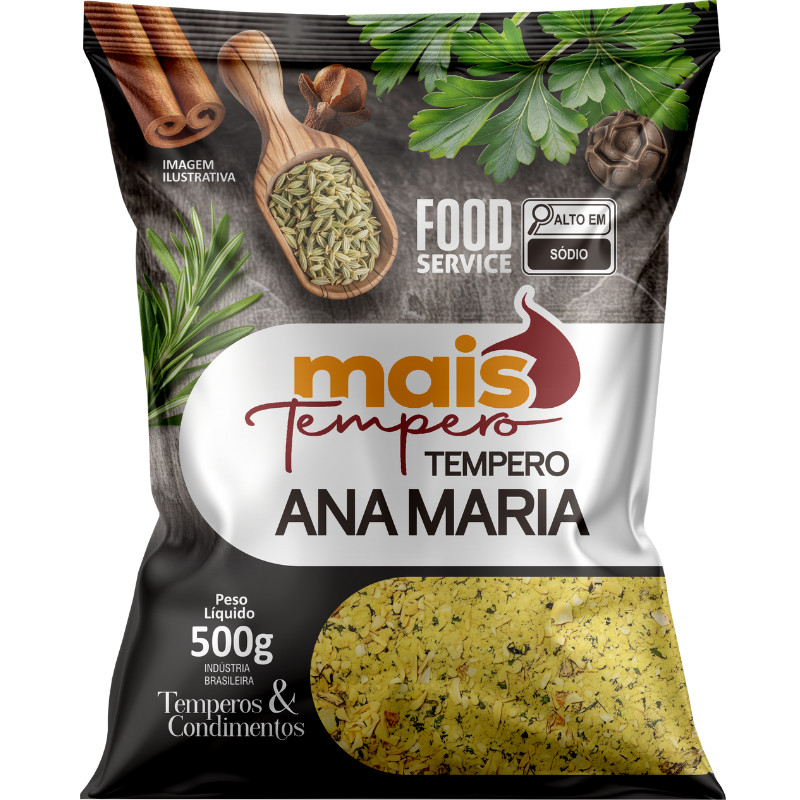 Tempero Ana Maria 1 Kilo e 500g Mais Tempero Alimentos